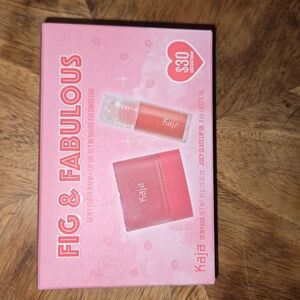 Kaja Dewy Bar Cheek Balm And Juicy Glass Lip Oil Combo Set